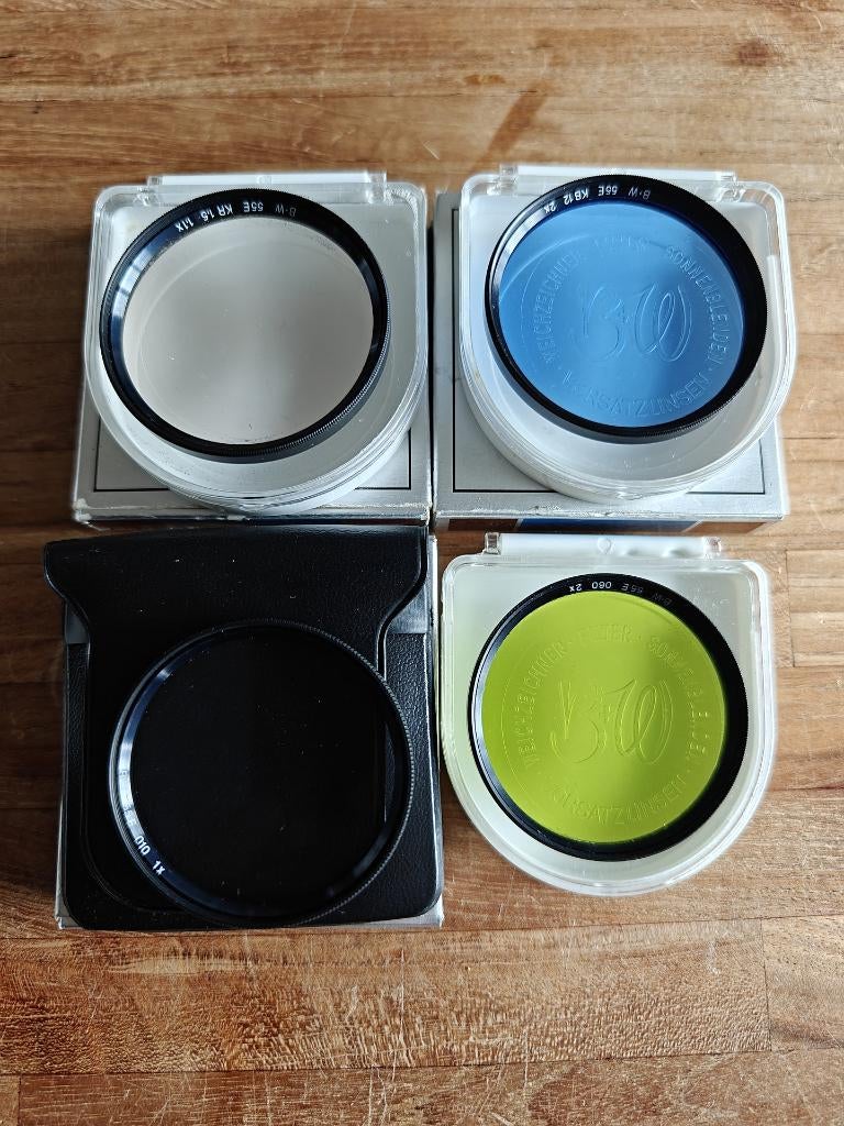 4x B+W 55mm filters set, TV, Hi-fi & Vidéo, Photo | Filtres, Enlèvement ou Envoi, B&W, 50 à 60 mm, Utilisé