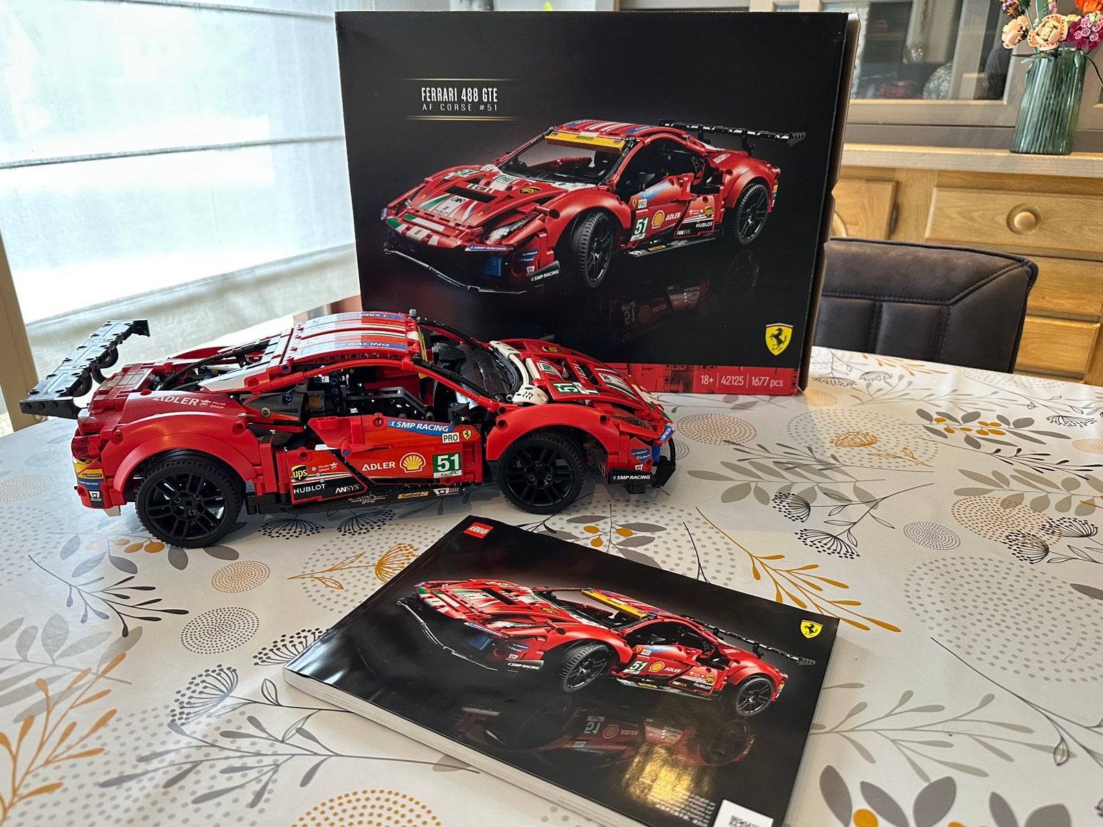 LEGO Technic 42125 Ferrari 488 GTE, Enlèvement ou Envoi, Lego, Ensemble complet, Comme neuf