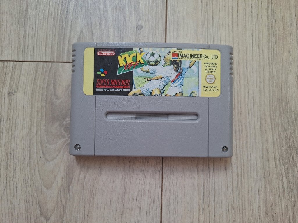 Kick Off voor de Super Nintendo (SNES), Games en Spelcomputers, 1 speler, Eén computer, Ophalen of Verzenden, Zo goed als nieuw