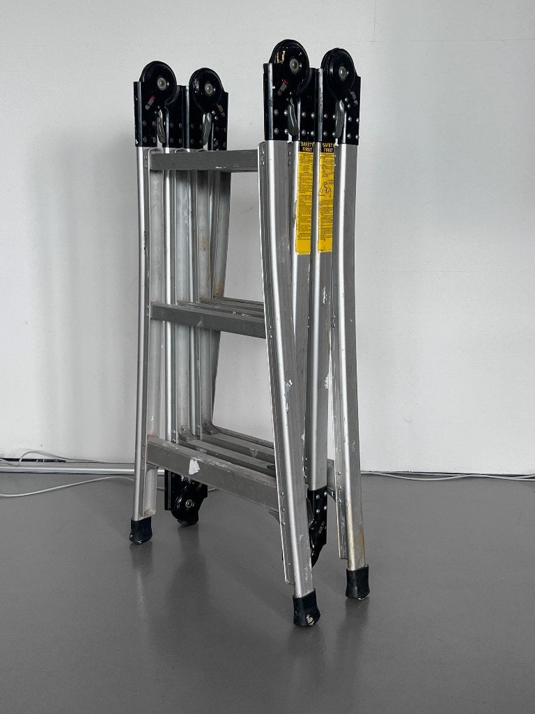 vouwladder, Ophalen, Gebruikt, Ladder, Opvouwbaar of Inschuifbaar