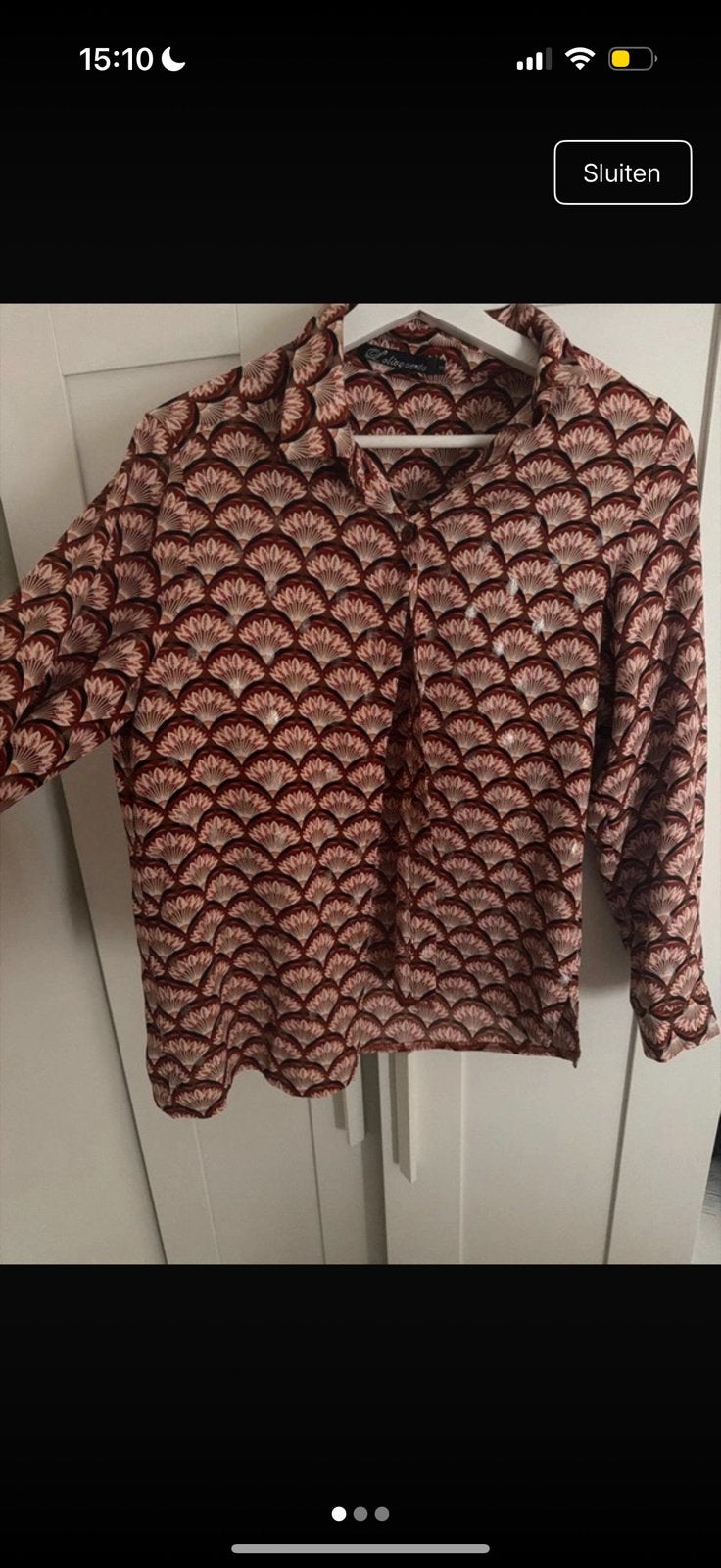 Mooie hemd dames, Kleding | Dames, Ophalen, Zo goed als nieuw, Maat 36 (S), Rood