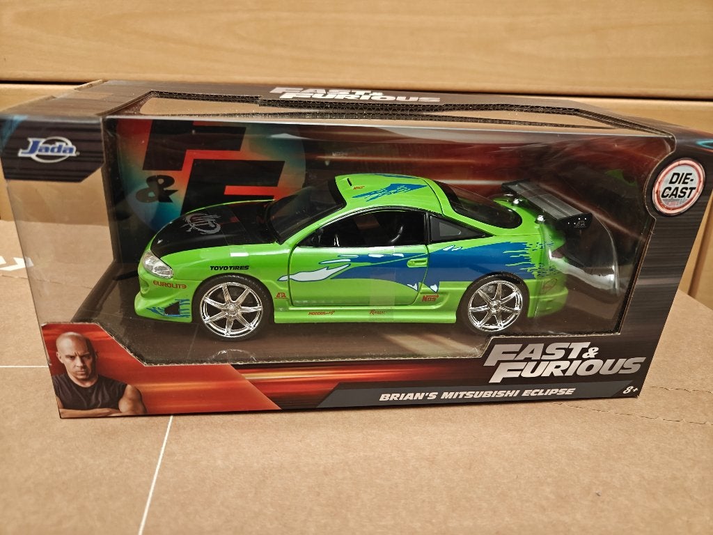 Jada toys fast & furious Brian Mitsubishi Eclipse, Hobby en Vrije tijd, Ophalen, Nieuw, Auto, Jada