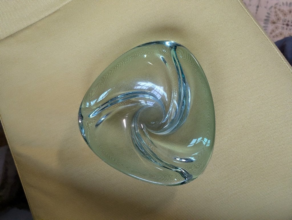 Kristallen Val Saint Lambert schaal/vide-poche – 15cm, Enlèvement ou Envoi