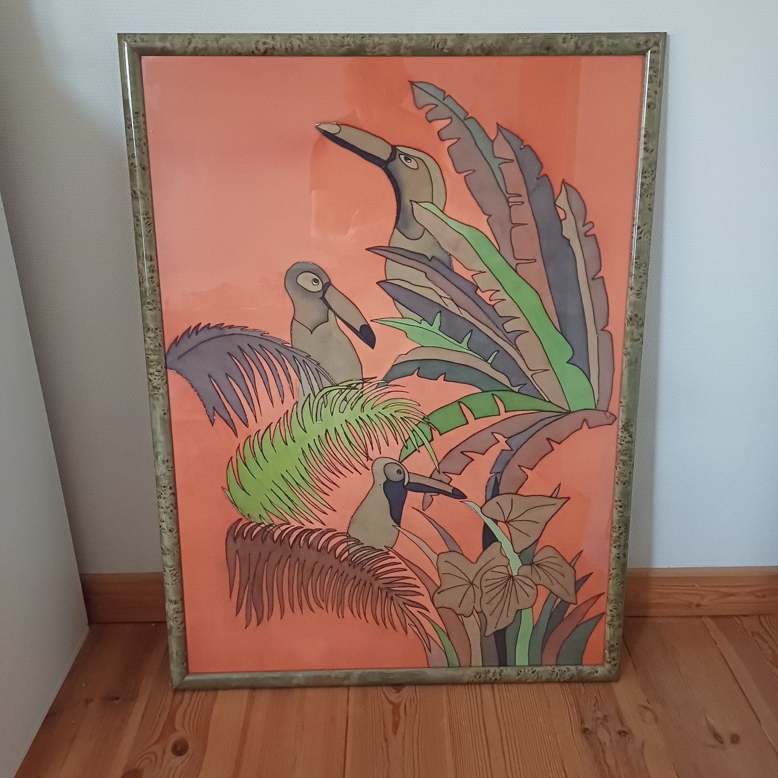 Schilderij op stof., Ophalen