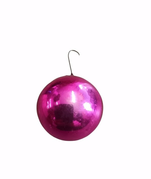 boule de Noël violette avec œil en verre., B, B, Enlèvement, Utilisé