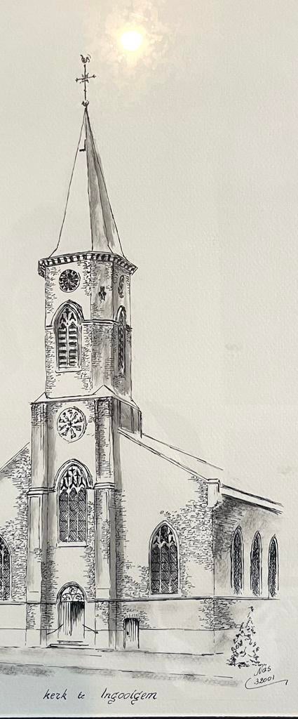 Kerk Ingooigem pentekening, Ophalen
