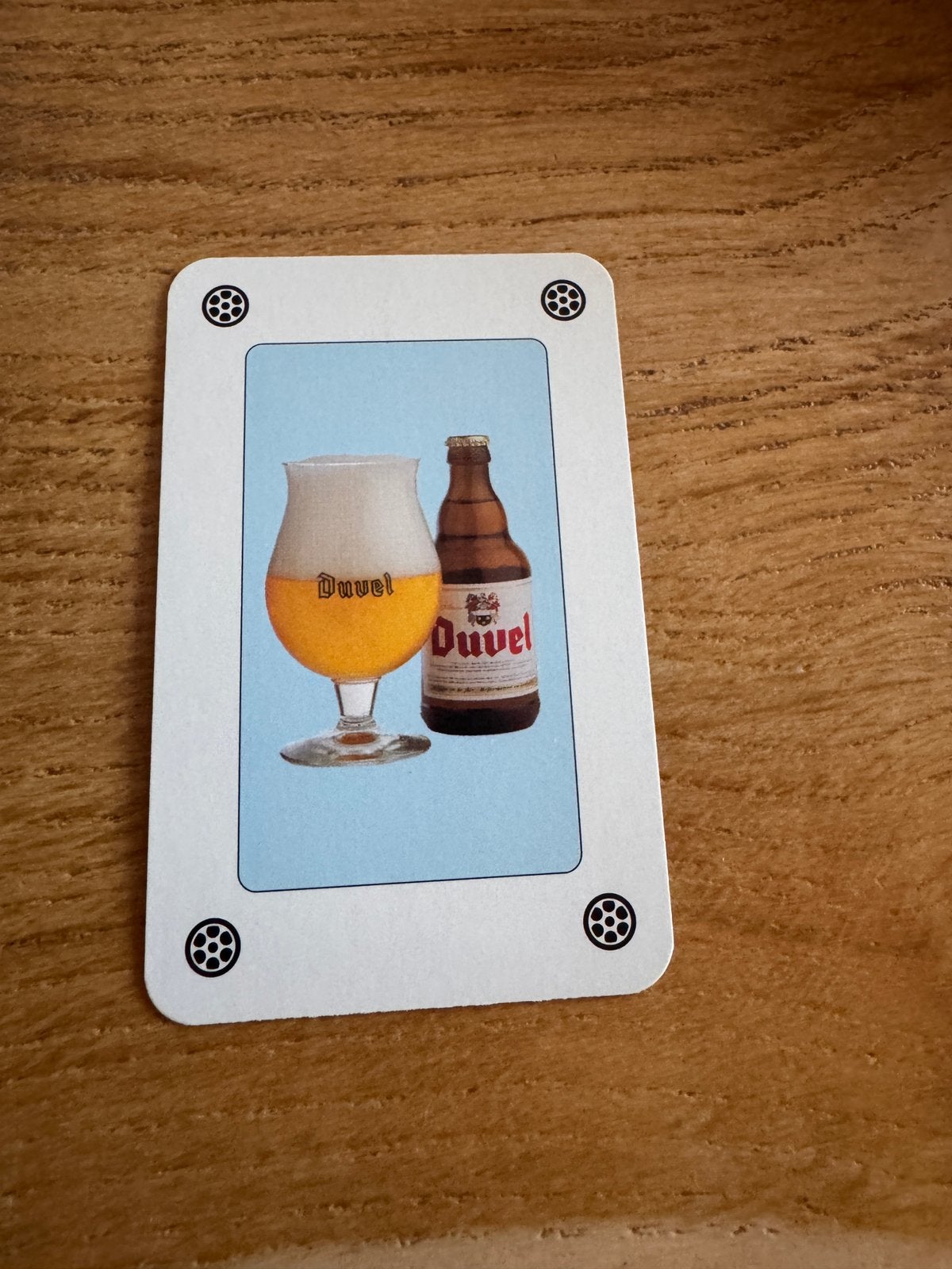 Oude vintage kaart duvel, Verzamelen, Ophalen of Verzenden, Zo goed als nieuw, Duvel