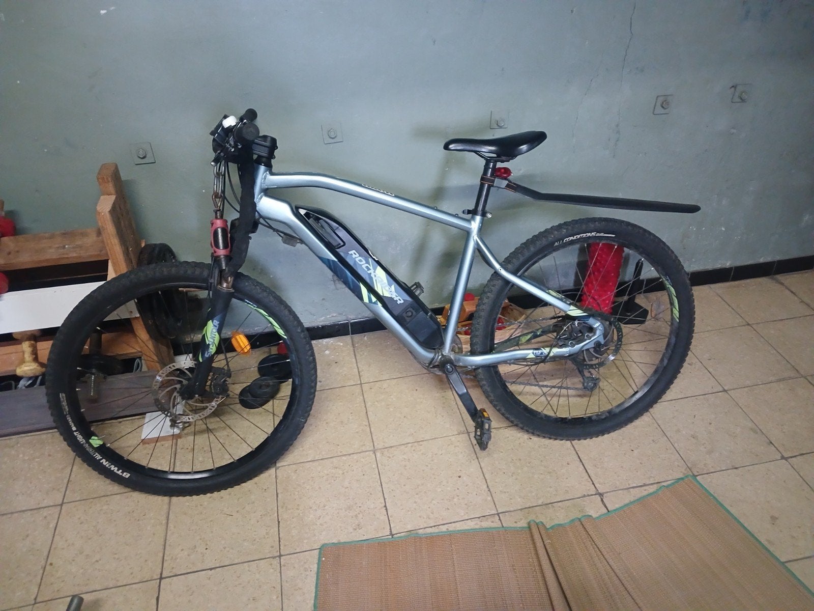 Elektrische fiets e st100 nog in zeer goede staat., Comme neuf, ROCKRIDER, Enlèvement, Frein à disque