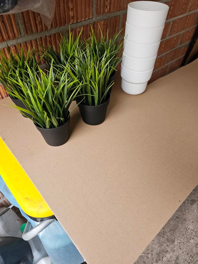 Ikea 5 pots avec cache pots, Enlèvement ou Envoi