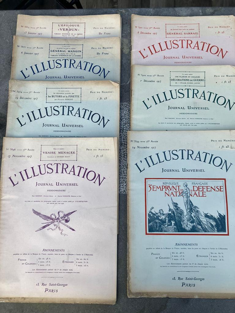 L’Illustration 1917 1e wereldoorlog, Verzamelen, Ophalen of Verzenden