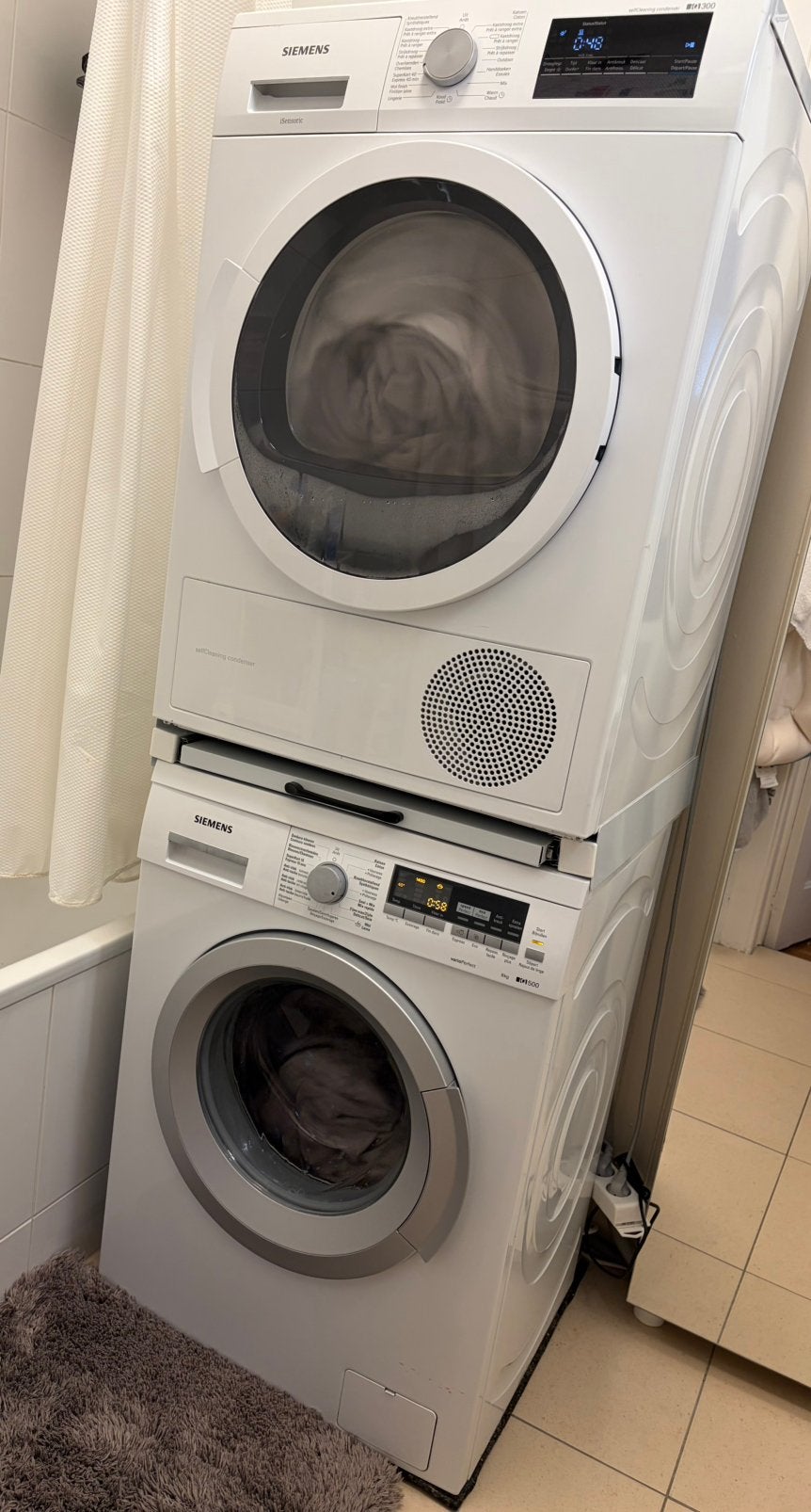 Sèche linge et lave linge, 6 à 8 kg, Enlèvement, Utilisé, 85 à 90 cm