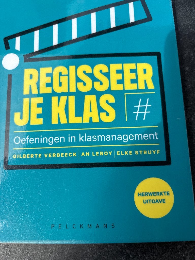 Regisseer je klas - oefeningen in klasmanagement, Ophalen, Overige vakken, G. Verbeeck - A. Leroy - E. Struyf, Zo goed als nieuw