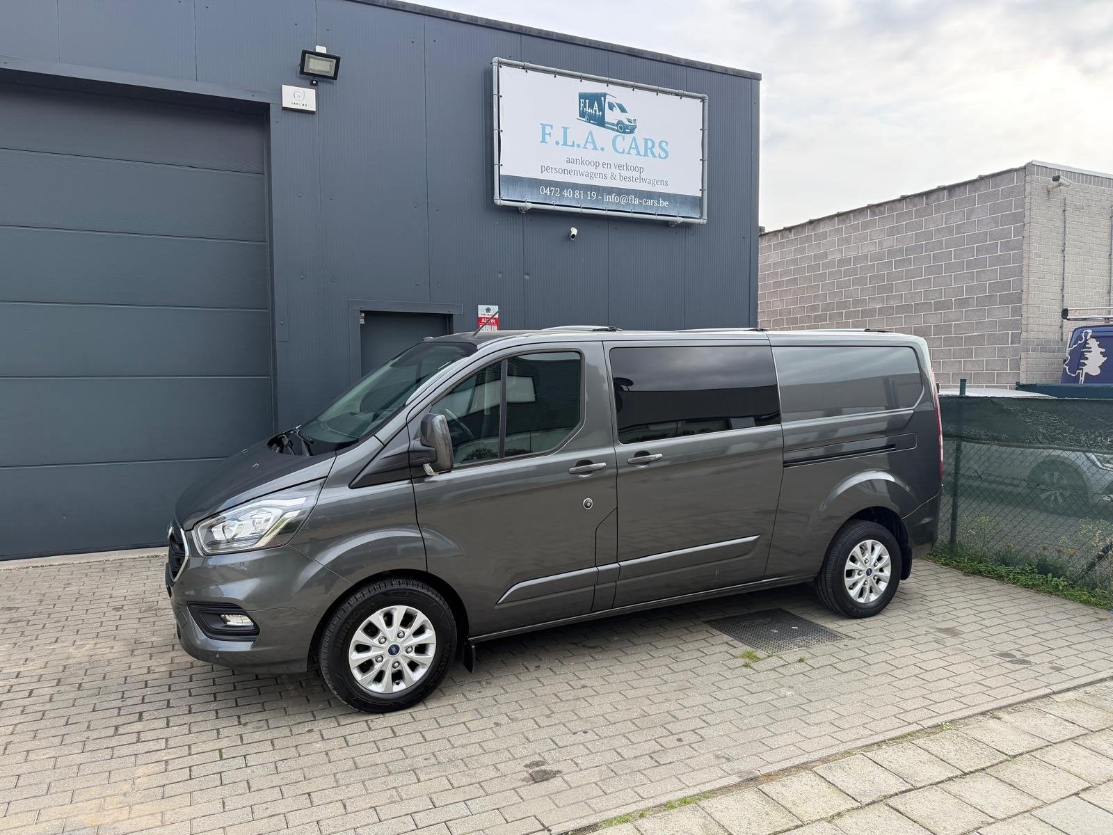Ford Transit Custom Dubbel Cabine 2.0tdci BJ2019 EURO6B, Auto's, Euro 6, 128 pk, Multifunctioneel stuurwiel, Bedrijf