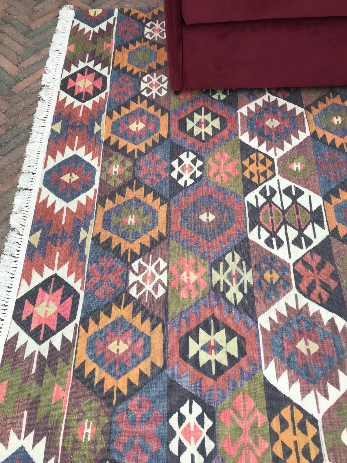 Geprint kelim tapijt 2x3m, Maison & Meubles, Ameublement | Tapis & Moquettes, Neuf, 200 cm ou plus, 150 à 200 cm, Enlèvement