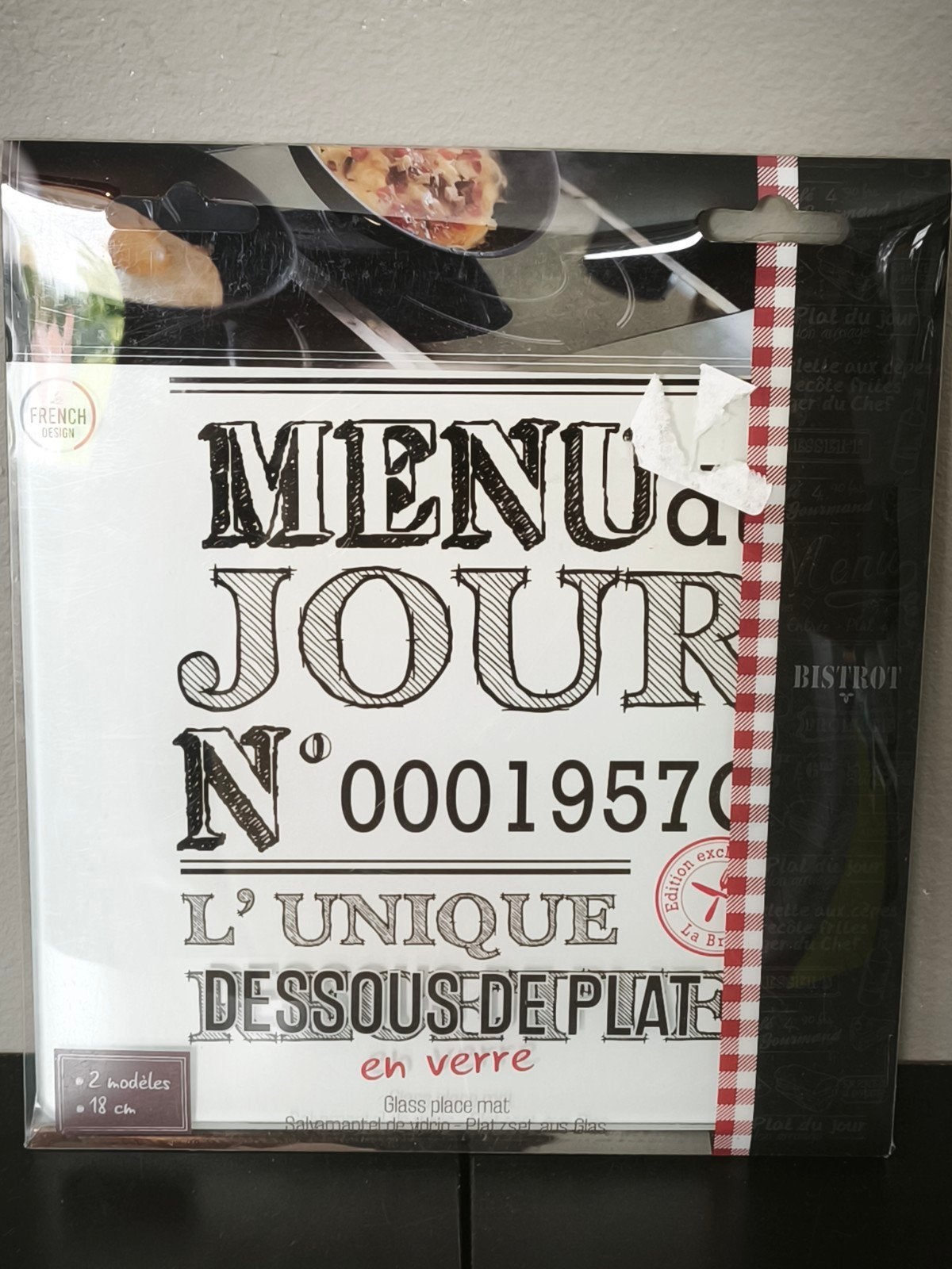 dessous de plat carré en verre trempé, Neuf, Enlèvement ou Envoi, Dessous de plat, Blanc