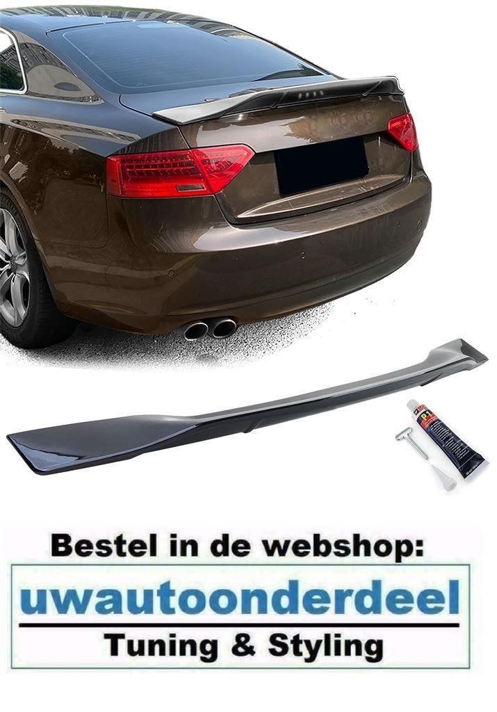 Achterklep Ducktale Spoiler Zwart Geschikt voor Audi A5 Coup, Verzenden
