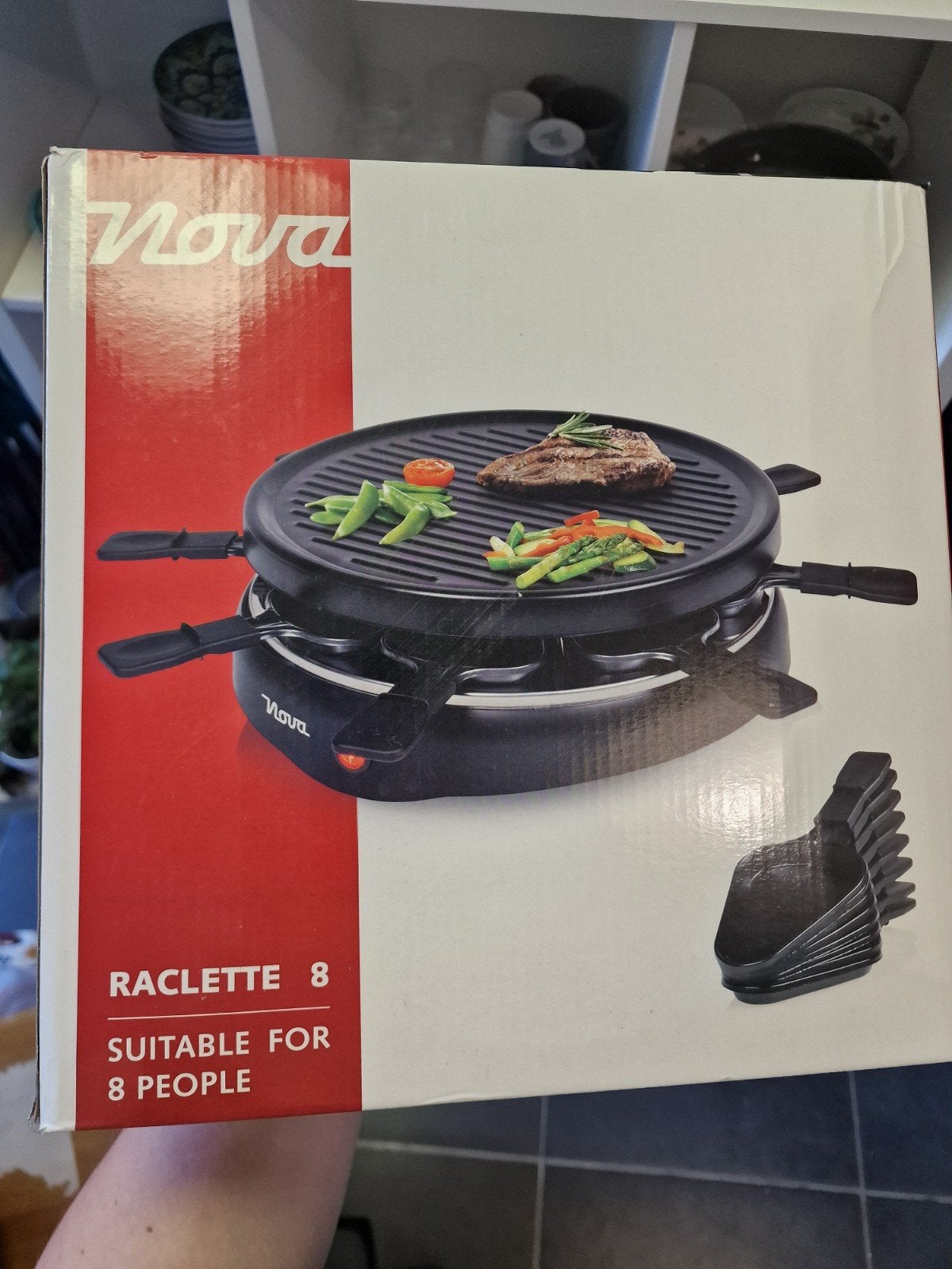 Nova raclette / gourmetstel voor 8 personen – ongebruikt in, Ophalen of Verzenden, Nieuw, 8 personen of meer