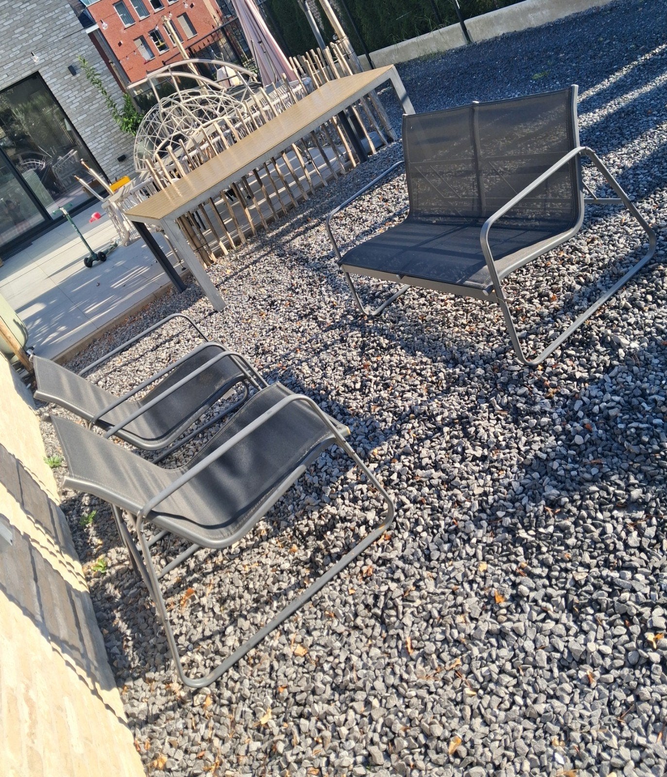 lounge setje, Ophalen