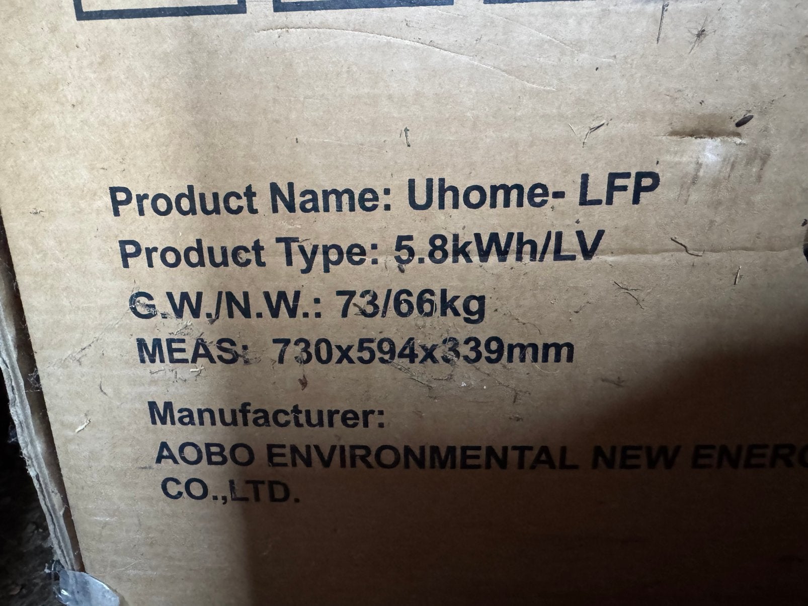 Thuisbatterij Uhome 5.8kWh, Doe-het-zelf en Bouw, Elektriciteit en Kabels, Ophalen, Nieuw, Stekker