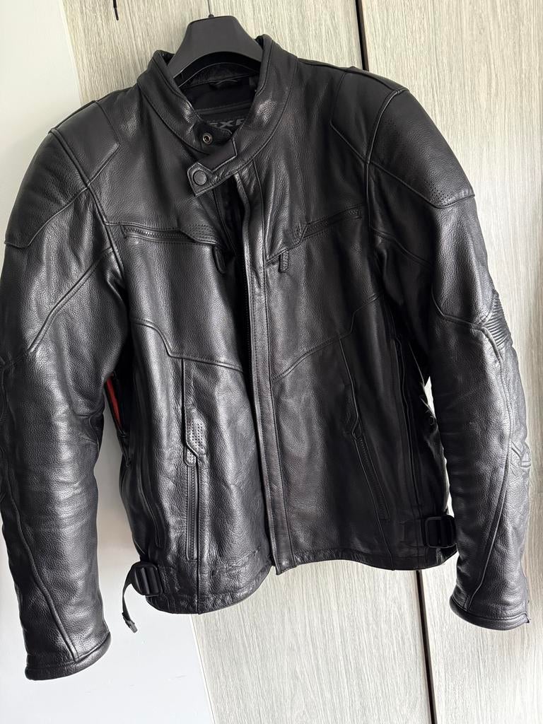 Harley Davidson lederen motorjas XL, Motoren, Ophalen of Verzenden