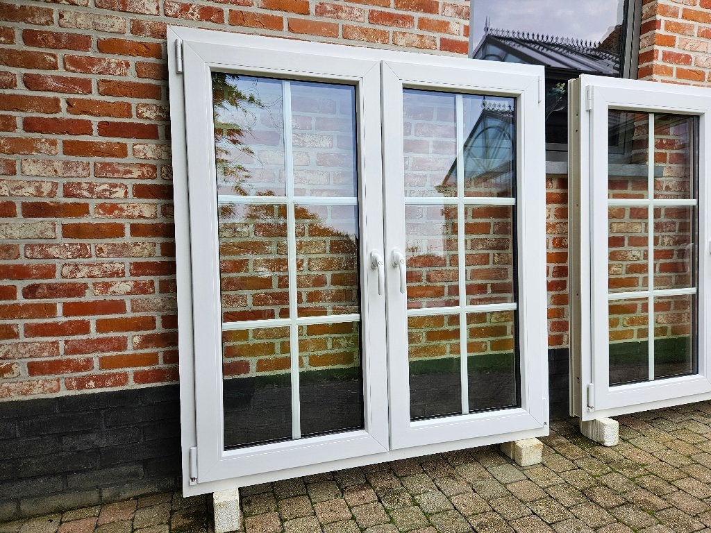 Prachtig Lot Pvc Ramen, Doe-het-zelf en Bouw, Glas en Ramen, Ophalen, Zo goed als nieuw, Gevelraam of Ruit, Dubbelglas