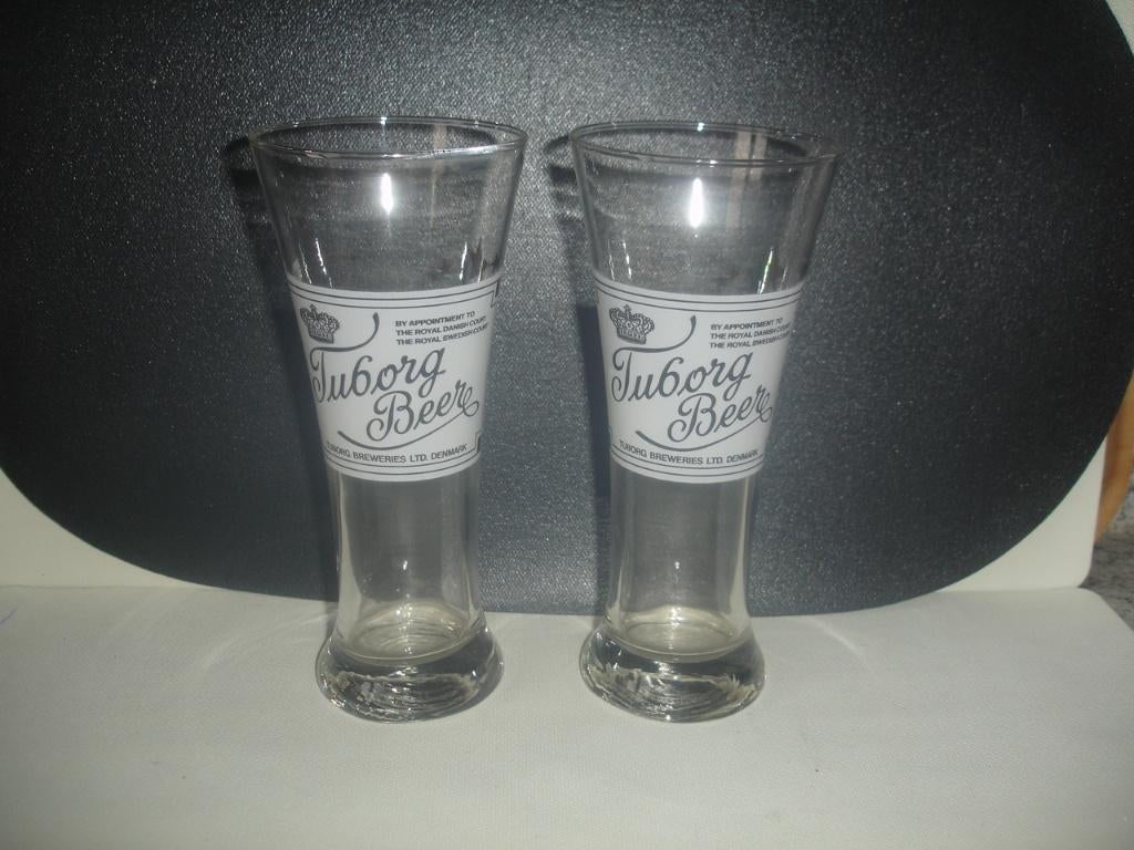 Bierglas Tuborg Beer, Royal Danich Court, Enlèvement ou Envoi, Comme neuf, Verre ou Verres, Autres marques