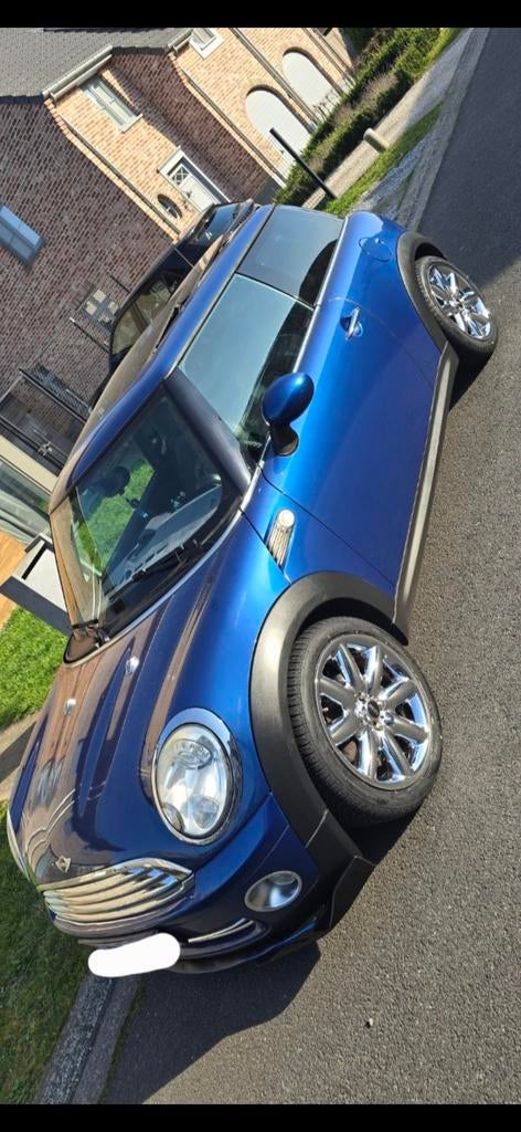 Mini Cooper R56 BENZINE, Auto's, Zwart, 4 cilinders, Parkeersensor, Leder