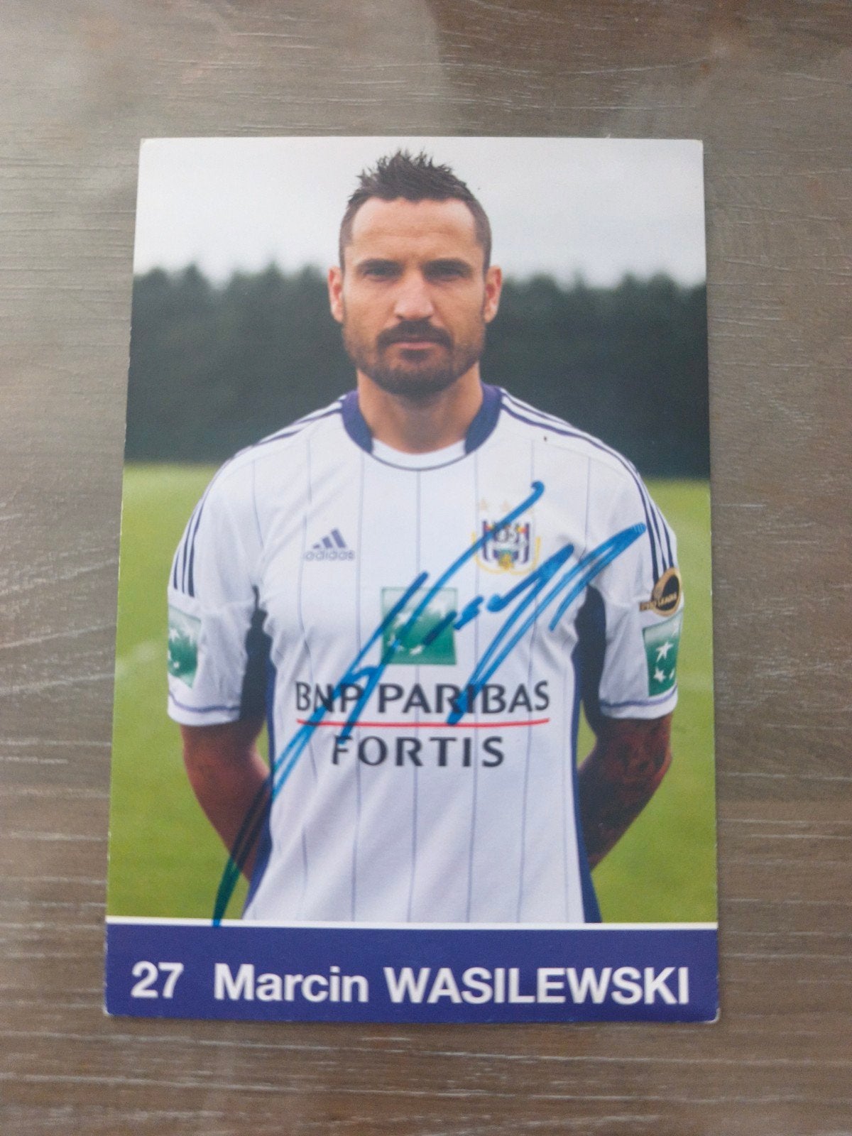 carte dédicacée RSC Anderlecht kaart RSCA Wasyl, Collections, Enlèvement ou Envoi