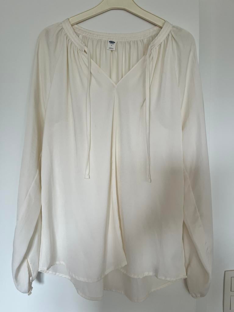 Blouse blanc cassé, très légère, Old Navy M, Enlèvement ou Envoi, Porté, Taille 38/40 (M), Blanc