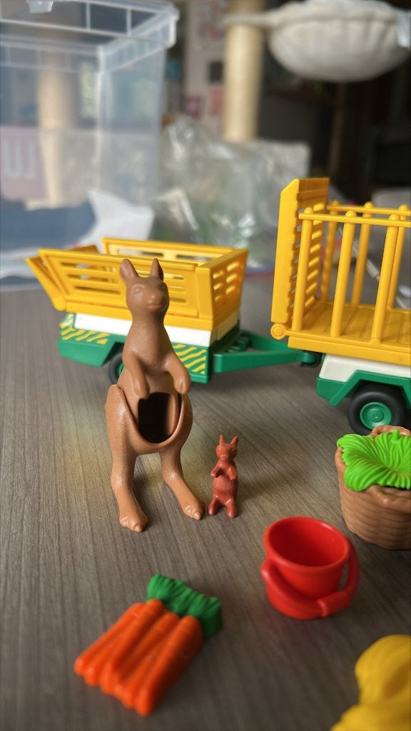 playmobil dierenvervoer zoo met kangoeroes 3242, Kinderen en Baby's, Complete set, Overige typen, Ophalen of Verzenden, Zo goed als nieuw