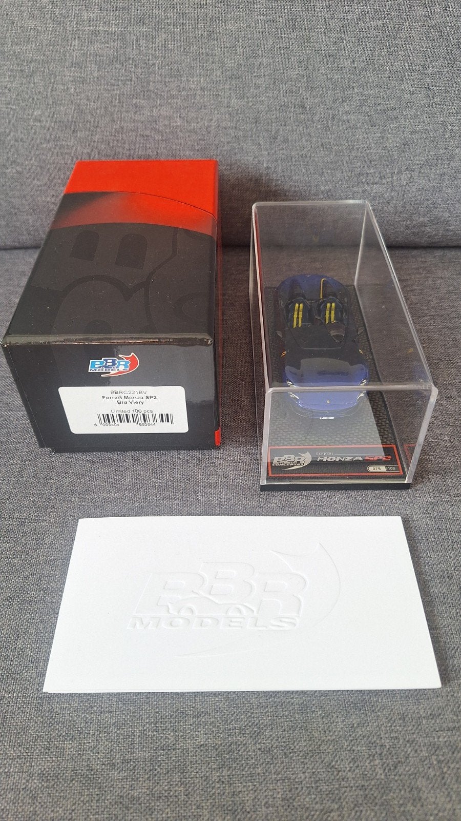 nieuw, 1/43, Ferrari Monza SP2, Blu Viery, Limited 100, Ophalen, Nieuw, Auto