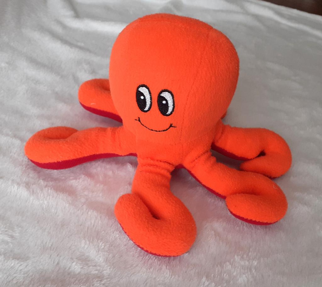 knuffel oranje octopus, Ophalen of Verzenden, Nieuw, Oranje