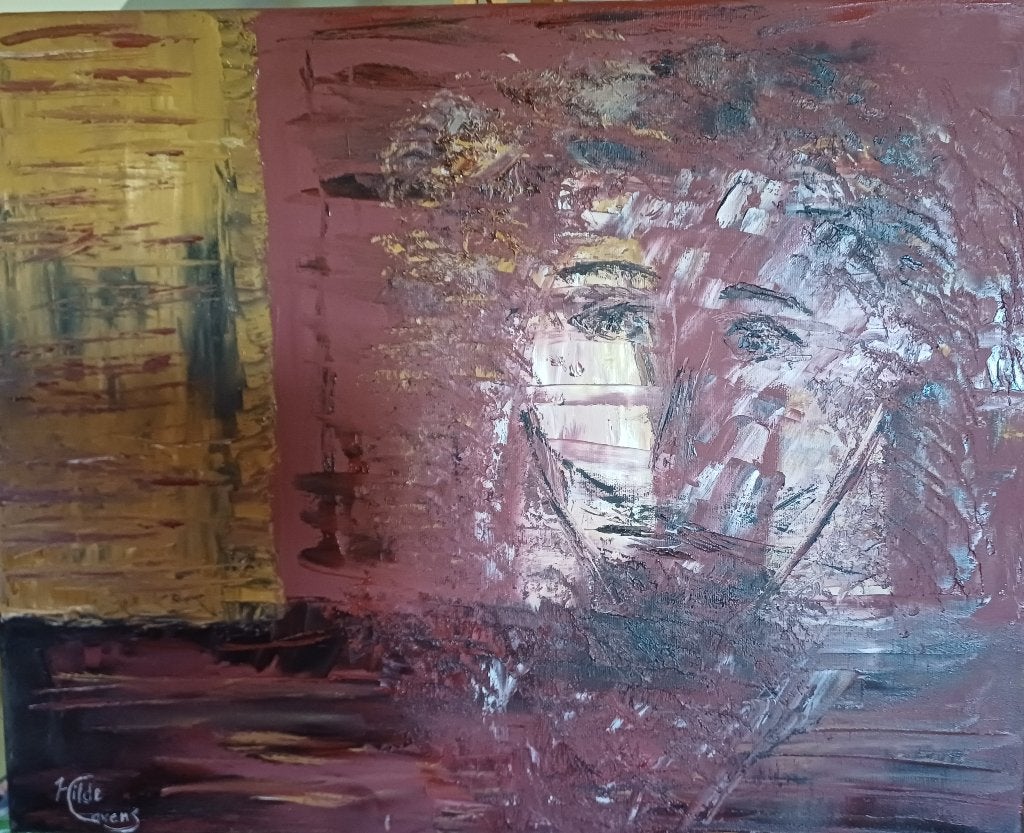 Schilderij 'Tears' olieverf paletmes, nieuw., Antiquités & Art, Art | Peinture | Moderne, Enlèvement, Peinture à l'huile