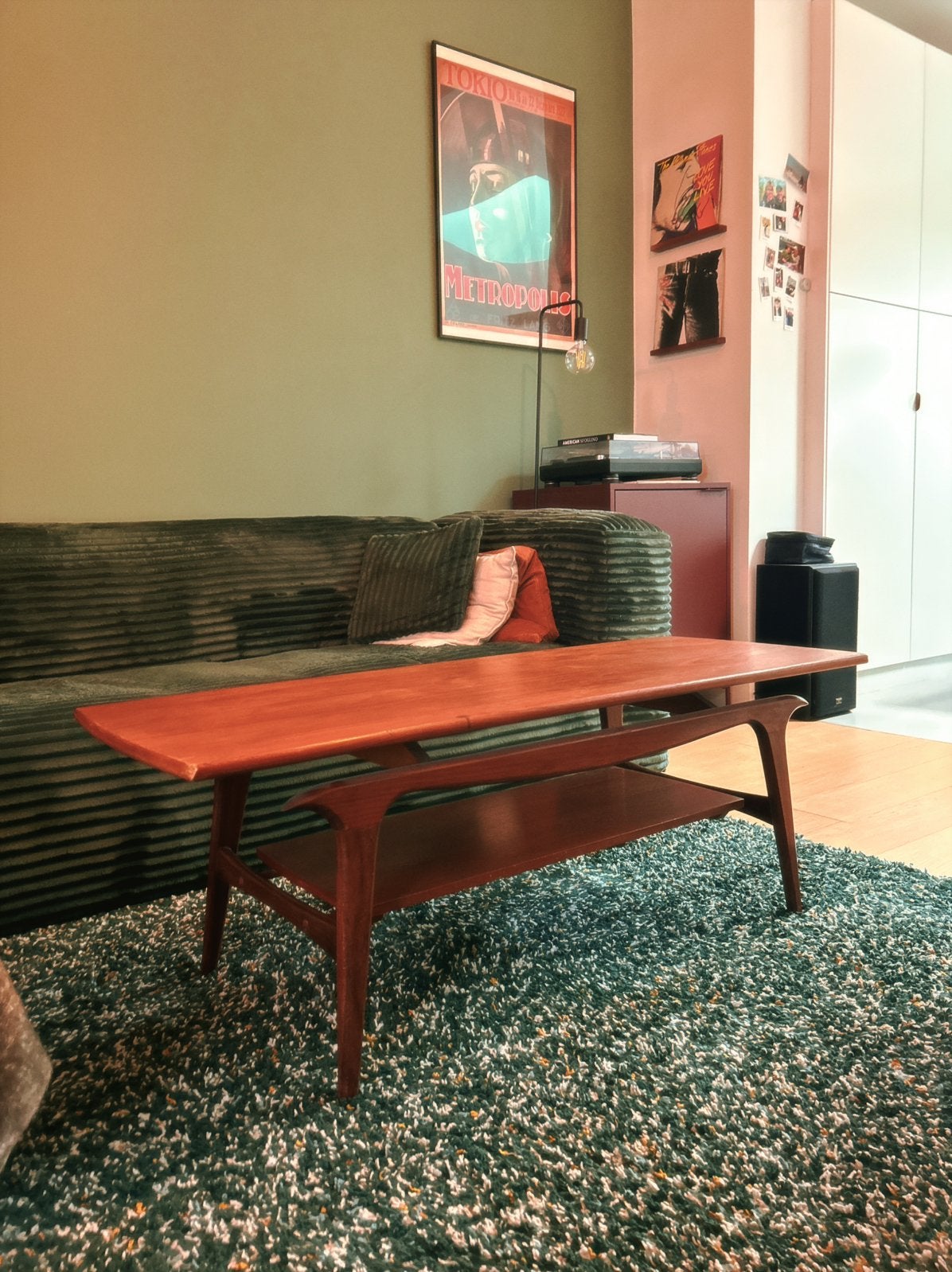 Vintage salontafel (Louis van Teeffelen look), Antiquités & Art, Antiquités | Meubles | Tables, Enlèvement