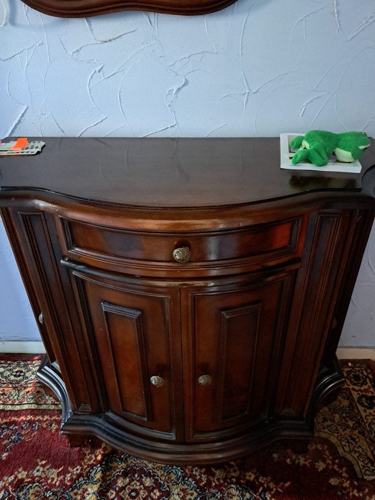 Antieke klassieke commode met spiegel. Samen of apart, Antiek en Kunst, Ophalen