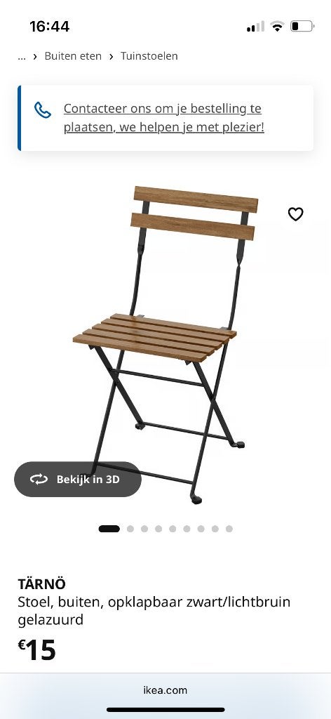 IKEA tuin stoel 6 stuks nieuw, Ophalen, Nieuw, Hout, Vijf, Zes of meer stoelen