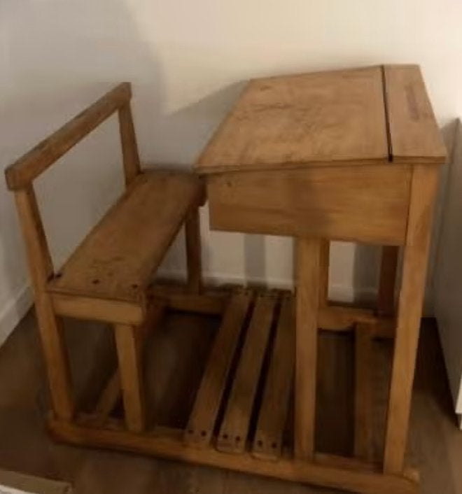 houten lessenaar, Maison & Meubles, Bureaux, Vintage, Enlèvement, Utilisé, Bureau enfant