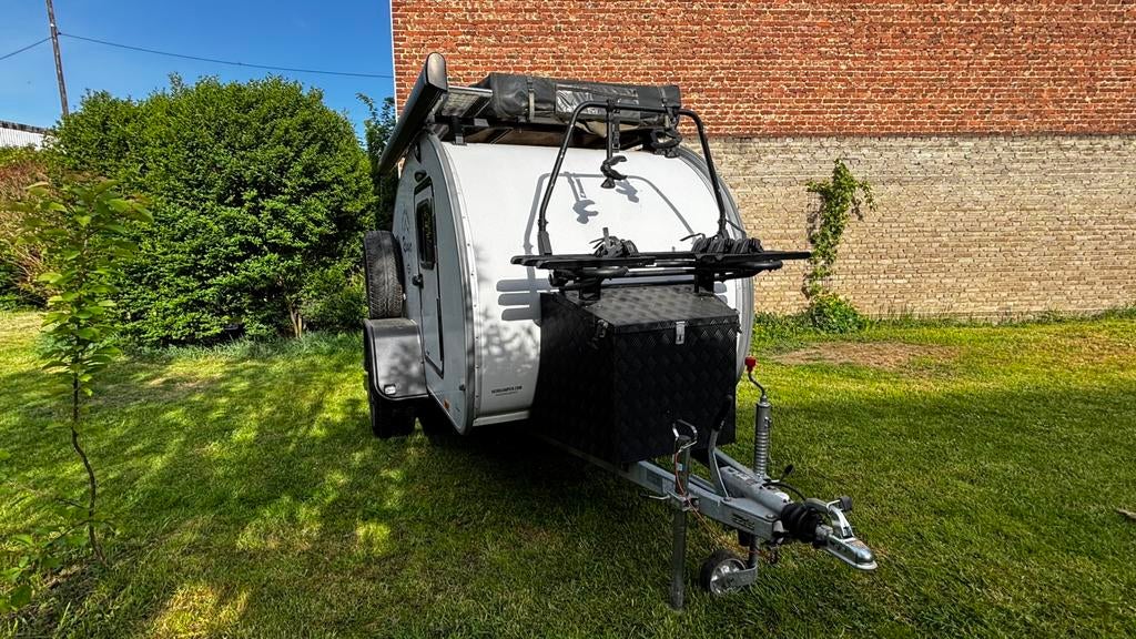 Caravane Teardrop Hero Camper, Caravans en Kamperen, Caravans, Particulier, tot en met 4, 1000 - 1250 kg, Luifel, Ophalen