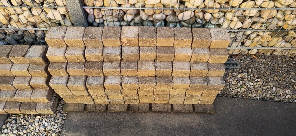 gebruikte betonklinkers (370st), Ophalen, Gebruikt, Klinkers, Minder dan 5 m²