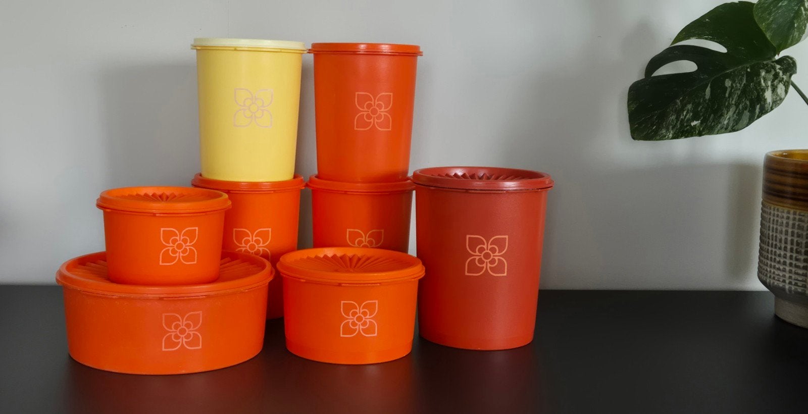8 bocaux de rangement Tupperware vintage, Enlèvement ou Envoi