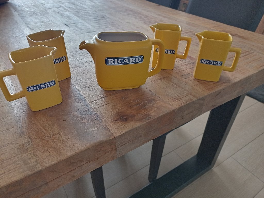 Set kannetjes Ricard, Verzamelen, Merken en Reclamevoorwerpen, Ophalen, Gebruikt