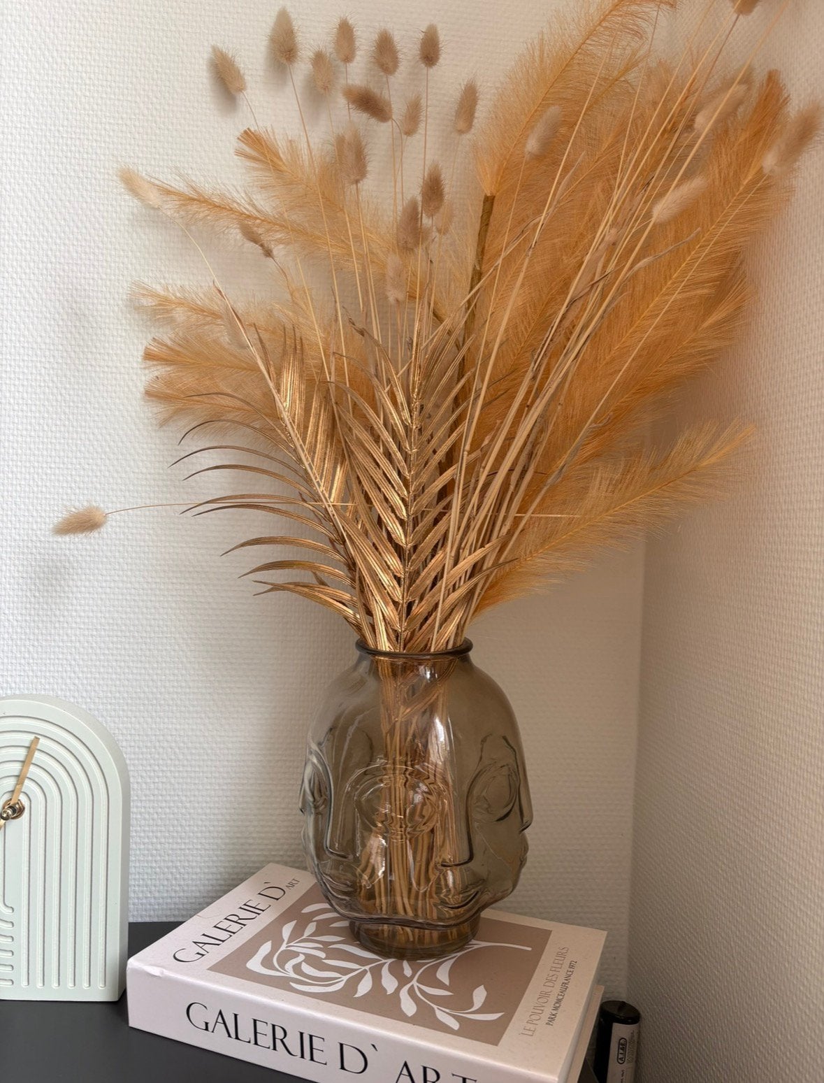 Vaas inclusief droogbloemen, Huis en Inrichting, Ophalen of Verzenden, Zo goed als nieuw