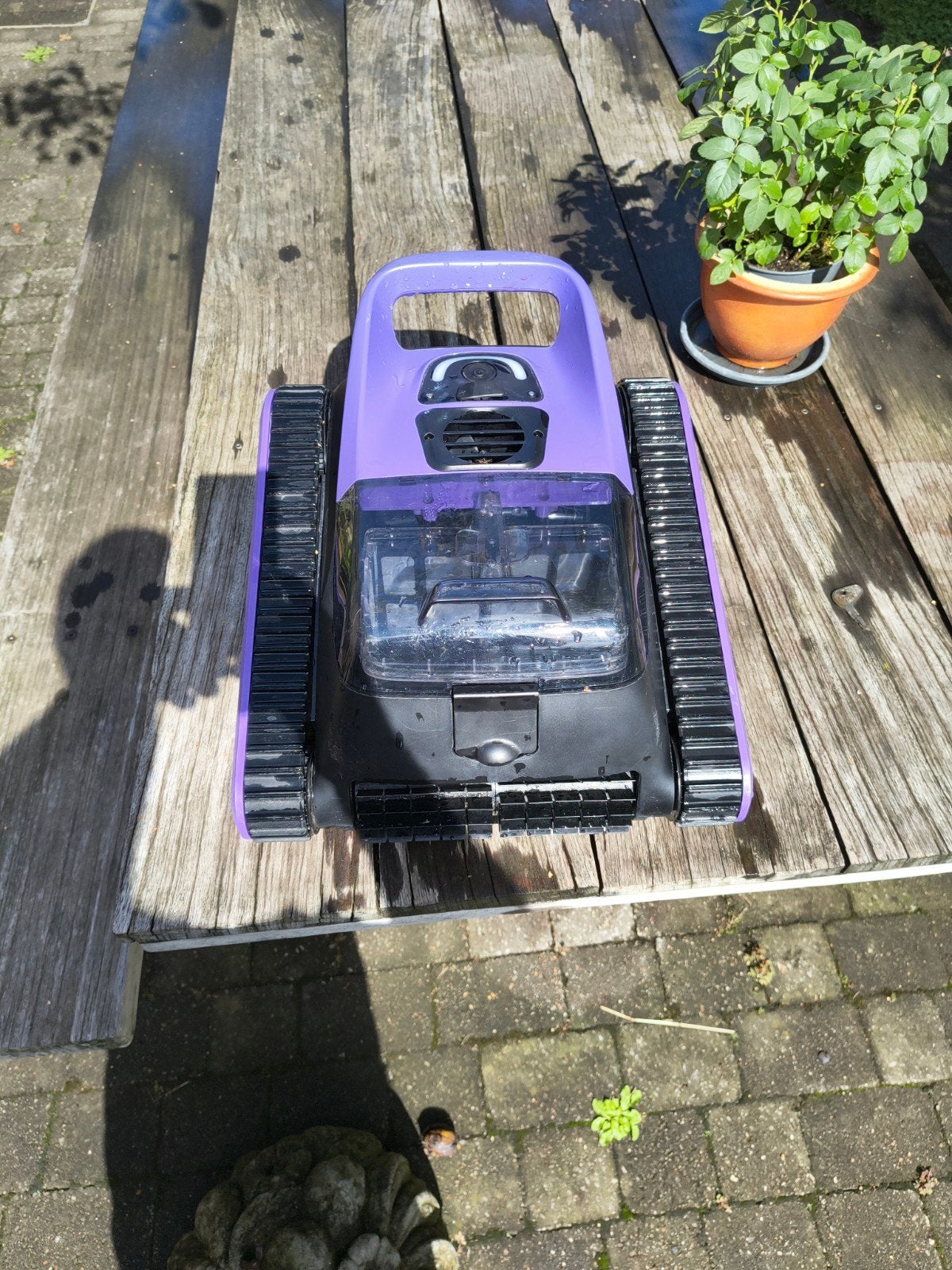 zwembadrobot, zwembadstofzuiger tot 10m lengte in en opbouw, Ophalen, Zo goed als nieuw
