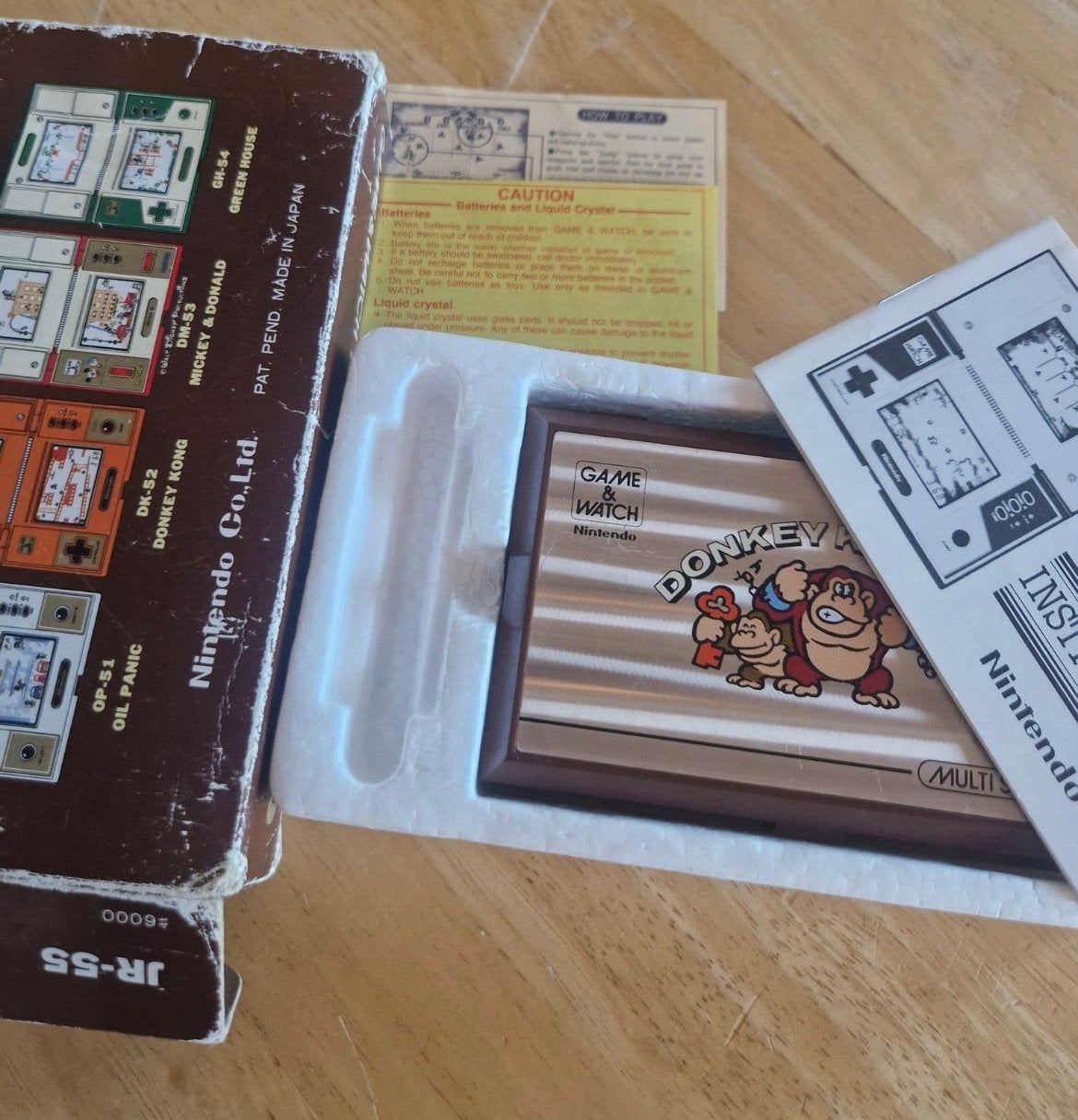 Nintendo game&watch Donkey Kong JR-55 CIB 1983, 1 speler, Ophalen, Gebruikt, Avontuur en Actie