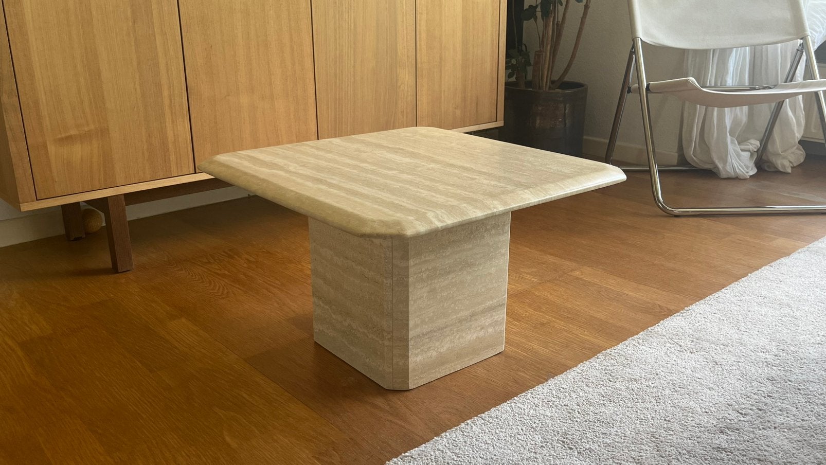 Travertijn salontafel, Huis en Inrichting, Complete inboedels, Ophalen