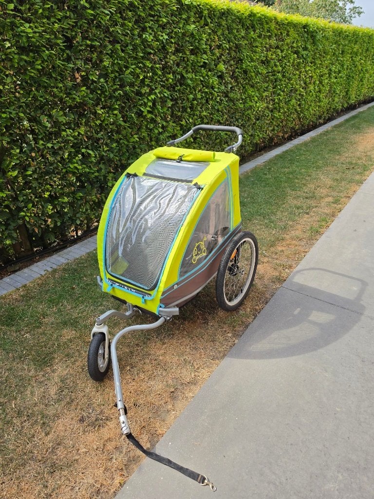 Fietskar, Vélos & Vélomoteurs, Accessoires vélo | Remorques, Utilisé, Remorque pour enfant, 40 à 60 kg, Suspension, Pliable, Enlèvement