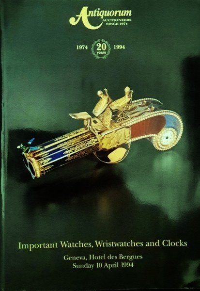 Important Watches, Wristwatches and Clocks 10 April 1994, Ophalen, Zo goed als nieuw, Overige onderwerpen