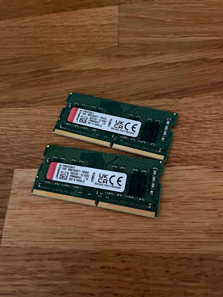 Kingston 32GB DDR4 Laptop RAM (2x 16GB SODIMM 3200MHz), Computers en Software, RAM geheugen, Ophalen, 32 GB, DDR4, Zo goed als nieuw