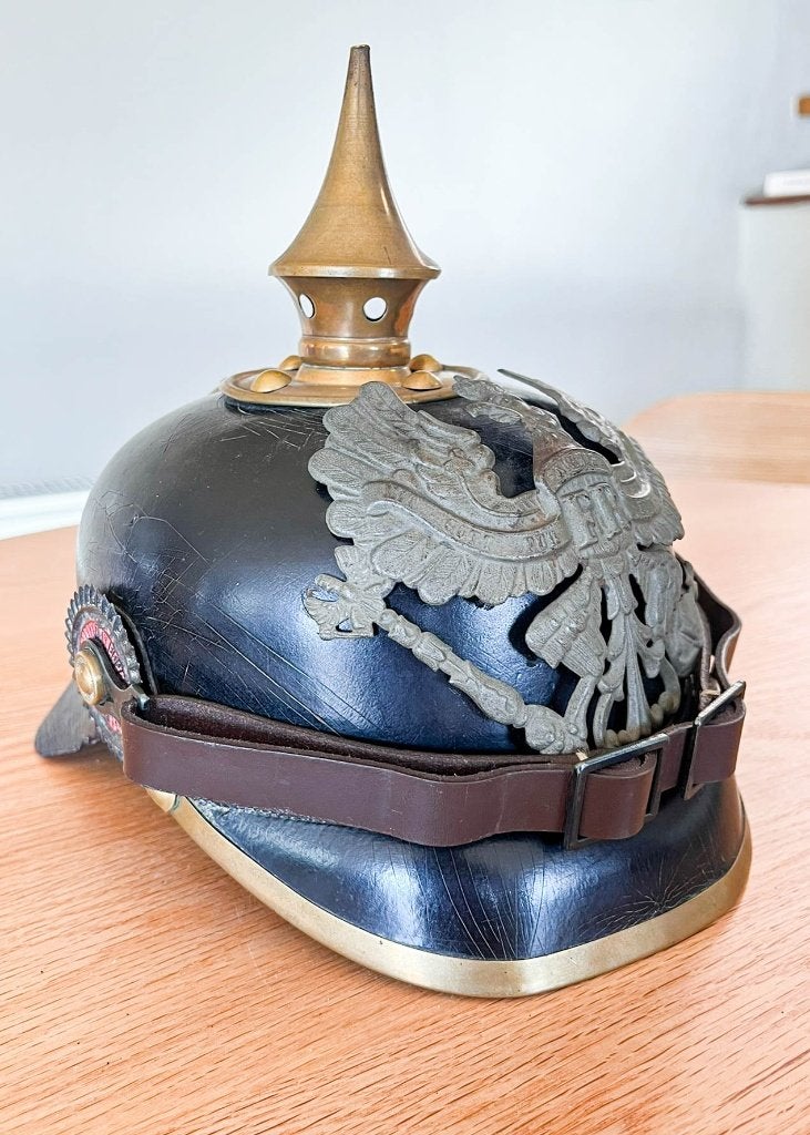 Casque à pointe prussien, Collections, Objets militaires | Général, Enlèvement ou Envoi, Armée de terre, Casque ou Béret
