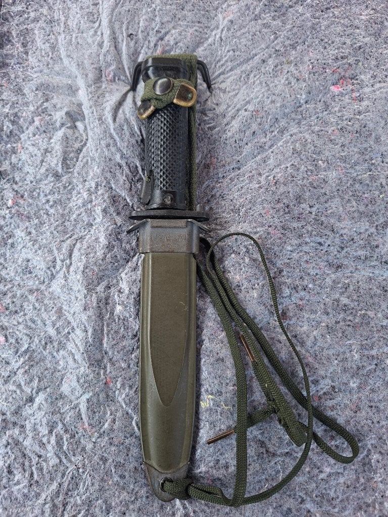 Baïonnette US M5A1 MILPAR + fourreau M8A1 PWH TBE, Enlèvement ou Envoi, Armée de terre, Couteau ou Poignard